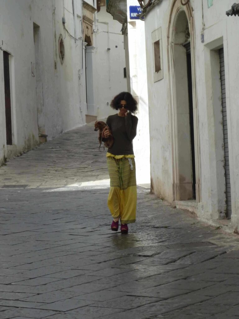 Ostuni Italy Calabria yellow lady