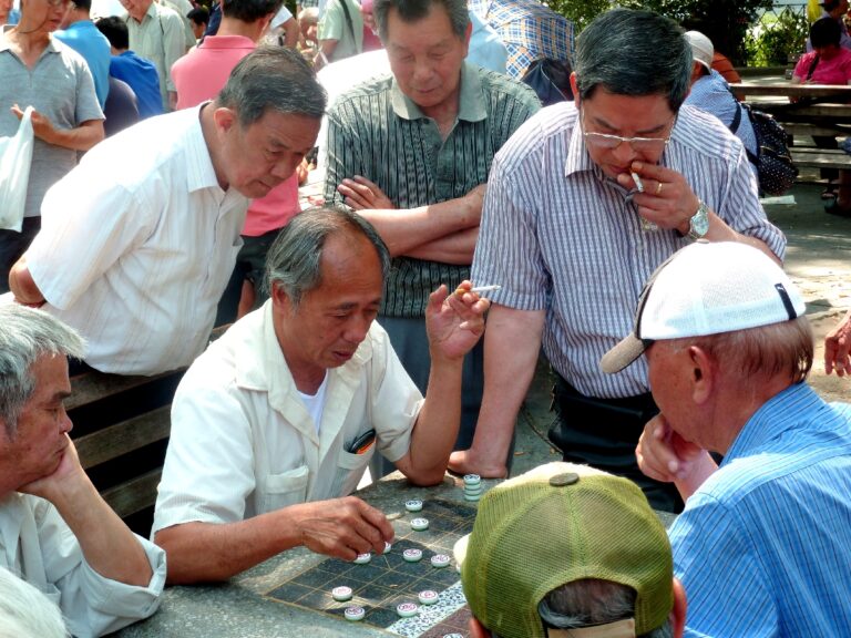 New York Manhatten USA Chinatown chess players