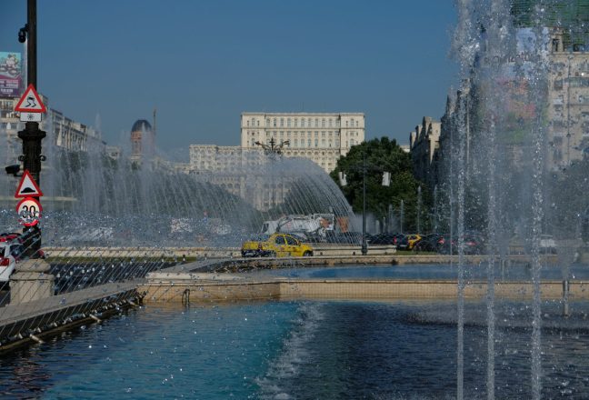 Piața Unirii, majesty of Ceaucescu and Romanian capital Bucarest