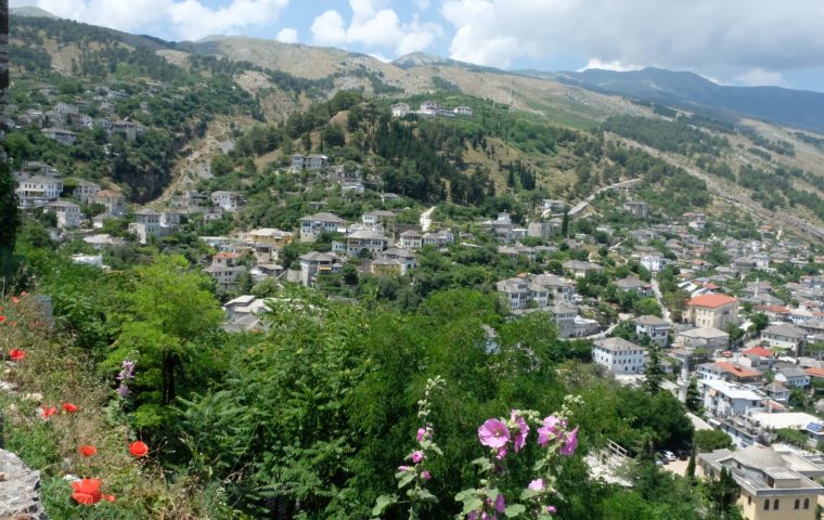 Gjirokastër Albania Gjirokastra city ottoman style