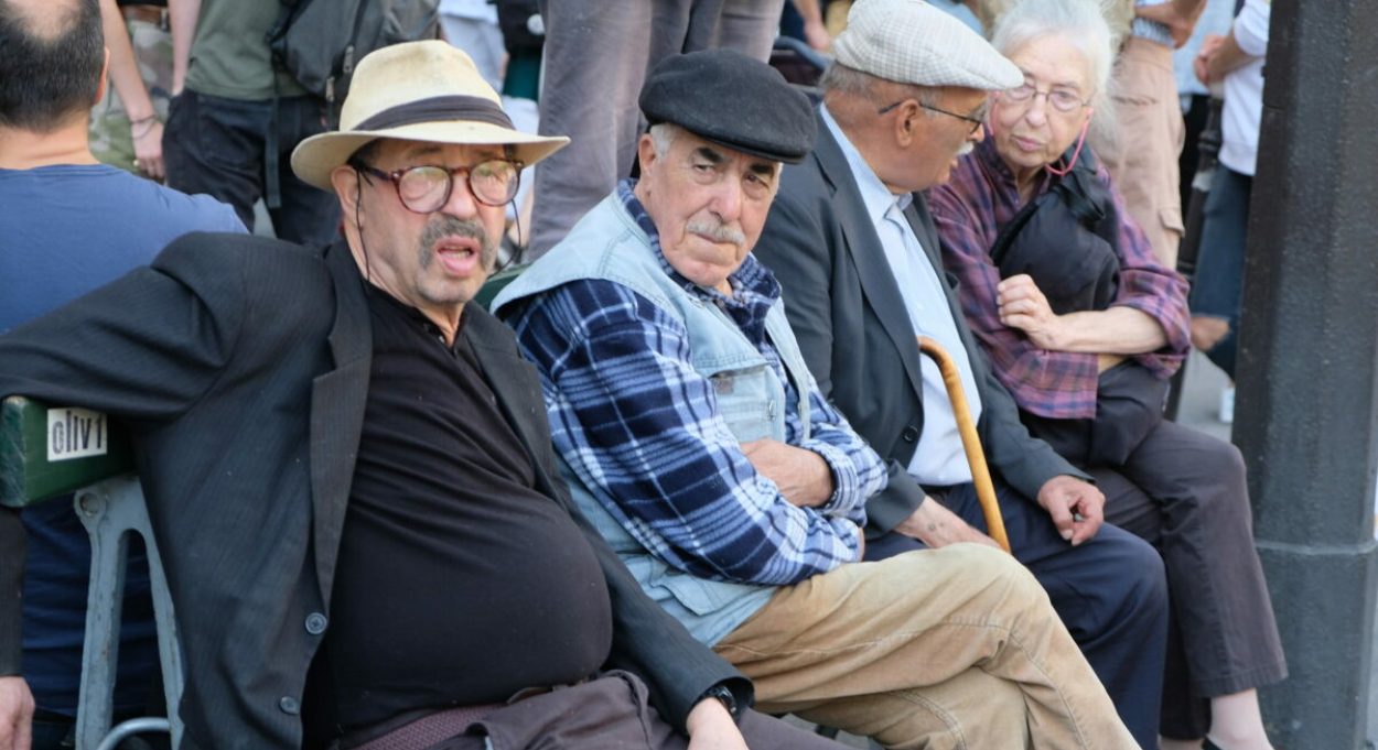 On a public bench / Paris France